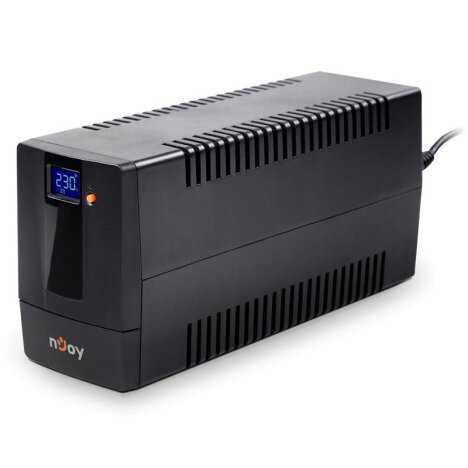 UPS nJoy Horus Plus 600, 600VA360W, Afisaj LCD cu ecran tactil, 2 Prize Schuko cu Protectie, Reporni